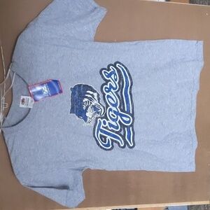 Tigers size L boys/unisex tshirt. Gray with blue tiger